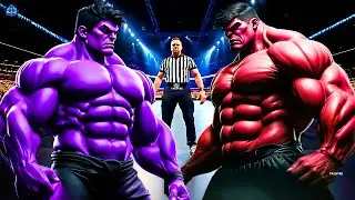 Red Hulk vs Purple Hulk - Epic Battle | Marvel vs Marvel Superhero Fight