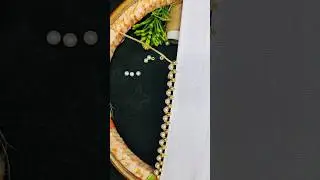 Beautiful pearl embroidery borderline #viralvideo #viralshorts