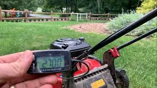 Как отрегулировать обороты двигателя газонокосилки с двигателем Briggs and Stratton