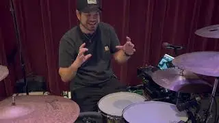 Drummer Dave Brandwein and his tour rig with Forrest Blakk