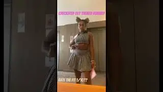 My Checkered out Themed runway Fit! Rate me 🫣 #youtubeshorts #shorts #runway #model #fashion