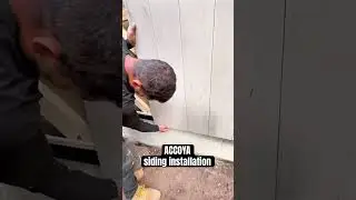 Accoya siding installation. #construction