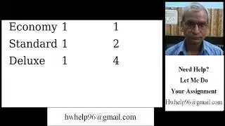 Problem 3-13 (Algorithmic) Quality Air Conditioning manufactures three