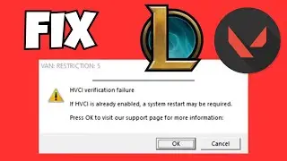 Исправление ошибки проверки HVCI в 2025 году ⚡ Valorant и League of Legends