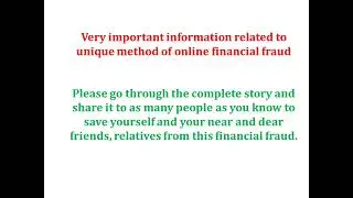 Very tricky cyber financial fraud on my Mobile Wallet