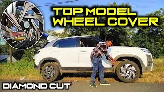 Creta Wheel Cap Modified❣️|| Creta wheel cover Diamond💎Cut modified 