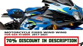 #New Motorcycle Front Fairing Winglet Aerodynamic Wing Spoiler Winglet Fairing For GSX-R1000 2017-2