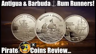 Rum ⚓️ Runners ... Antigua & Barbuda 2018-20 Pirate silver coins by Scottsdale Mint