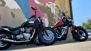 2019 Triumph Bonneville Speedmaster w/ Delkevic Exhaust - North Texas 2 Lane Ride