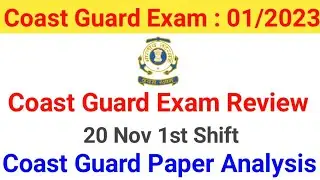 Coast Guard Exam Analysis Indian coast guard exam Analysis2022 coast guard paper review exam review