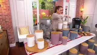 Temp-tations Classic Sculptural Set of 3 Lidded Canisters on QVC