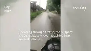 Fearless Sri Lankan Police Chase &ndash; Two Officers Capture Suspect After Reckless Escape | CeyBuzz
