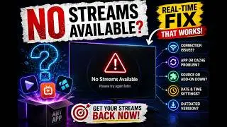 “No Streams Error 🔥 Fix It Fast With These Working Solutions!”