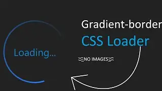 Circular Gradient Border Animation in CSS | css tricks and tip | loading animation css | css project