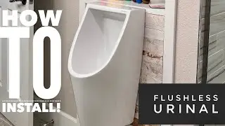 How to install a flushless urinal