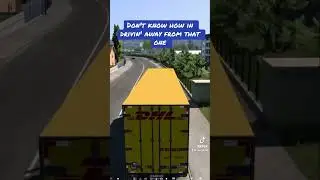 When you hit that speed bump a little hard in #ets2 😬💥 Can you feel that suspension?😂 #shorts