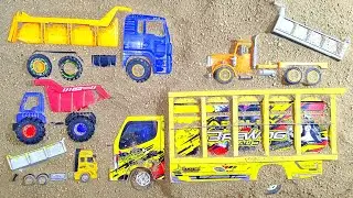 Ayo Temukan Mobil Mainan Terkubur Truk Oleng Besar Dumptruk Truk Pasir Jungkit