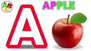 A is for apple Cartoon Rhymes | ABC Phonics song | Baby song | New abc rhymes | a for apple video