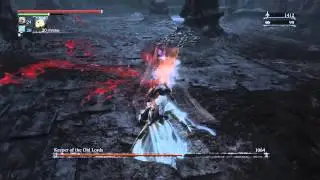 Bloodborne - First time using the Blade of Mercy during a boss fight