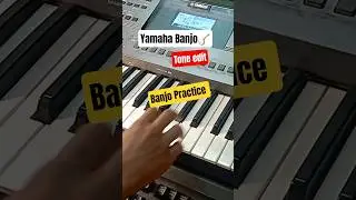 Banjo Practice Yamaha psr i 500 #sehar #keyboardcover #piano