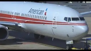 (HD) American Airlines TWA Heritage Boeing 737-800 Pushback Dallas Ft. Worth International Airport
