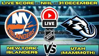 🔴 New York Islanders vs Utah Mammoth | NHL PLAY BY PLAY | Live Score Update 31 December