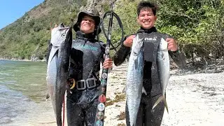 DOGTOOTH🙌 | UNANG TUNA GAMIT ANG REEL😎 #spearfishingphilippines #fishing #fish #viral #adventure 