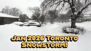 4K Snowstorm Walk in Toronto - Jan 2026❄️