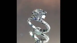 3 carat Round Diamond Engagement Ring