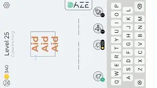 Dingbats Level 25 Aid Aid Aid Walkthrough