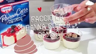 FACCIO LA PANNA COTTA CAMEO || assaggio fragole disidratate