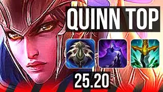 QUINN vs URGOT (TOP) | 16/0/3, Legendary, 45k DMG | EUW Master | 25.20