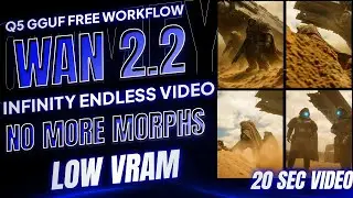WAN 2.2 ComfyUI Workflow: Infinite, Non-Looping Video on Low VRAM (Q5 GGUF)