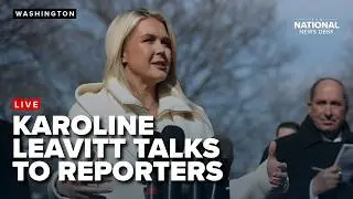 White House Press Secretary Karoline Leavitt speaks to reporters ahead of President Trump's SOTU