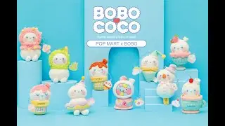 POP MART X BOBO & COCO Sweet Plush Pendants Blind Box Toys / 泡泡玛特BOBO&COCO甜品手握盲盒毛绒玩具