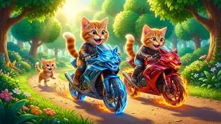 Mama Cat Trims Fur on the Farm and Makes Tiger Hat For Kittens At Home🐾🎩🐯