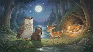 Bed Time Story for Kids - Bedtime Story 386: A Moonlit Forest Journey Home for Three Friends