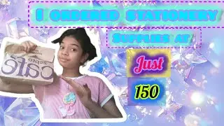 I ordered stationery supplies at just 150 rupees * literally satisfied 😌 *