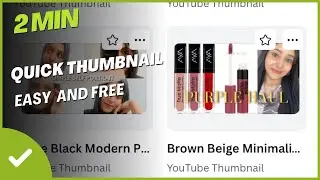 Easy thumbnail making under 2 minutes ||free app|| ||easy quick ||