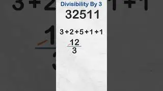 is number divisible by 3 | #shorts #short #divisibility