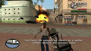 [ 2023 ] GTA San Andreas Vigilante Mission Using A Rocket Launcher And No Wanted Level Cheat!!!