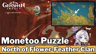Monetoo Puzzle North of Flower Feather Clan [Puzzle Guide] - Genshin Impact