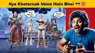 BGMI &bull; Deep Voice Reaction 🔥 Random Player Reaction on My DEEP VOICE  🙆🥵 😂