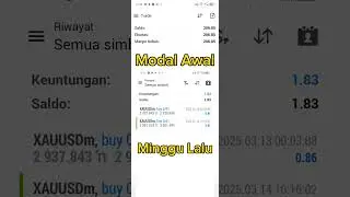 Copy Trade Gold Minggu II #trading