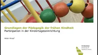Partizipation von Kindern in Kindertageseinrichtungen