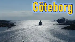 Best views of Gothenburg [4/5] - mouth of G&ouml;ta &auml;lv river seen from &Auml;lvsborg Bridge