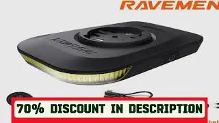 #RAVEMEN FR300 FR160 Bike Daytime Headlight AOM01 Mount Compatible with Garmin Wahoo GPS Bike Safet