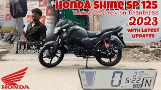 Taking Delivery Of Honda CB Shine 125 SP in Dhanteras 2023 Straight from Honda Showroom| Full Review
