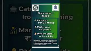NMDC Share Analysis | Top Iron Ore Mining PSU Stock | High Dividend Yield 💰 #dividendstocks #share