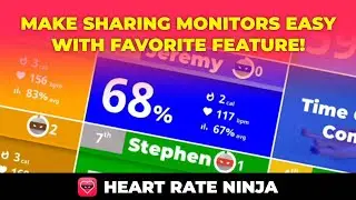 Heart Rate Ninja: Make Sharing Monitors Easy w Favorite Feature!
